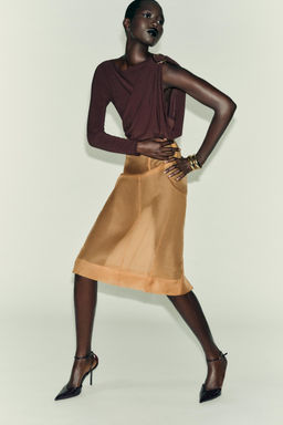 FLOWING BODYSUIT WITH BROOCH DETAIL - Zara фото 3