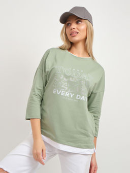 Лонгслив женский Лео фисташка