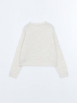 Bisiklet Yaka K?z ?ocuk Triko Kazak - Waikiki фото 3