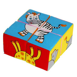 Набор развивающих мягких кубиков «Собери картинку. Животные 2»