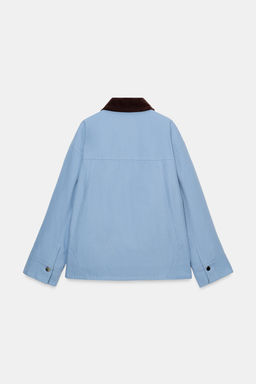 PUFFER JACKET WITH CONTRAST COLLAR - Zara фото 10