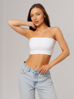 Женский топ-бандо Lingeamo белый ЛТ-10 (1)