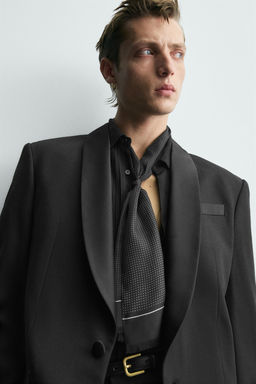 WOOL TUXEDO BLAZER - Zara фото 5