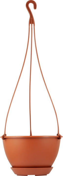 Цена за 2 шт. Горшок подвесной c фиксируемым поддоном InGreen Athena 1,5 Л, терракотовый IG146010031