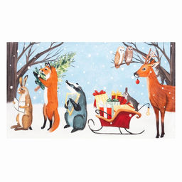 Полотенце новогоднее Этель Forest dwellers 40х73см, 100% хл, саржа 190 гр/м2  фото 4