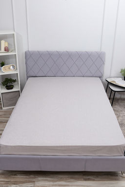 Простыня на резинке поплин Темная ночь 2-компаньон