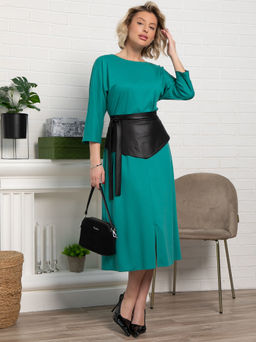 Платье Эмилия (зеленое море) П15388-18М