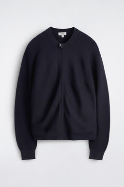 CHAQUETA DE PUNTO CON CUELLO REDONDO