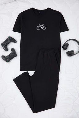 TRENDYOL MAN Gri - Bordo Regular Fit Nak?sl? Orme 3 lu Pijama Tak?m? TMNAW25PT00024 - Trendyolmilla фото 11