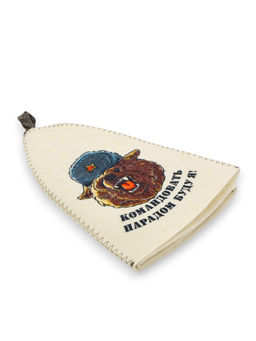 Шапка для бани и сауны Командовать парадом буду я!, полиэфир 70%, шерсть 30%