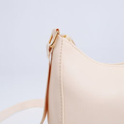 Сумка-багет на молнии, цвет молочный - Simaland фото 4