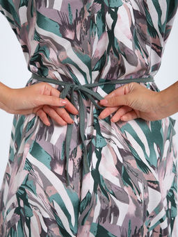 Халат женский, модель 130, трикотаж (46 размер, Джунгли)