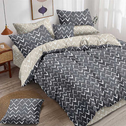 КПБ Поплин Эксклюзив - Галочки 2 сп. с Евро простыней (нав.70х70)