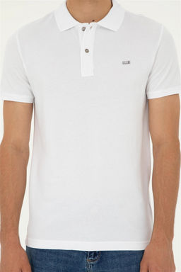 Мужская белая базовая футболка - U.s. polo assn фото 6