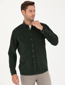 Haki Regular Fit Uzun Kollu G_mlek