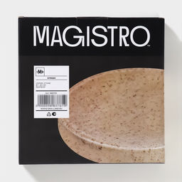 Блюдо Magistro Stone, d=20 см, фарфор, бежевое  фото 6