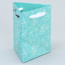 Пакет для цветов треугольный Будь счастлива, 12 х 8.3 х 9.6 см - Дарите счастье фото 5