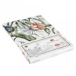 Скатерть 240х145см "Виши", длина стола до 200см, на 10-12 персон, рогожка, хлопок "Премиум" 186г/м2, упаковка классическая 28х41см, "Домашняя мода" (Россия)