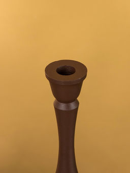 Подсвечник на 1 свечу «Шоколад», 10.5×10.5×34.5 см