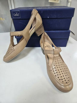 Caprice Открытые туфли, застежка-липучка, беж 38