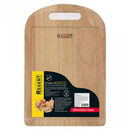 Доска разделочная деревянная Bosco 30х20х1,5см, прямоугольная, дерево Гевея, Regent (Китай) - Домашняя мода фото 2