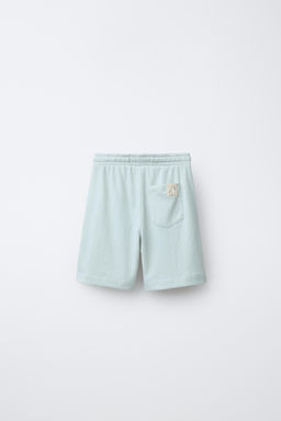 CONJUNTO CAMISETA POLO Y BERMUDA TEXTURA / Verde claro - Zara фото 5