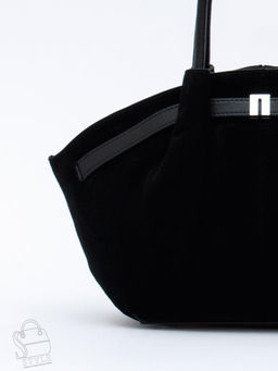 Сумка женская кожаная 2346YF black Polina&Eiterou  в Новосибирске