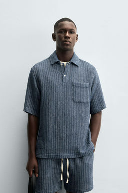 TEXTURED POLO SHIRT - Zara фото 2