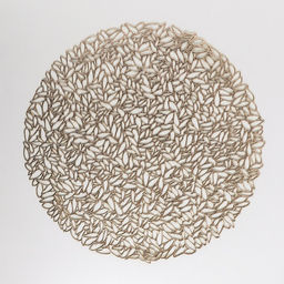 Цена за 12 шт. Салфетка сервировочная на стол Манифик, d=38 см, цвет золотой - Simaland фото 4