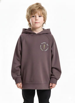 Толстовка для мальчика подростка 22-0750 коричневый - Mini maxi фото 6