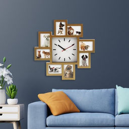 Часы - фоторамка настенные / R8268B /уп 12/ - Галеонтрейд фото 3