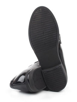 03-DCO163-1 BLACK Лоферы женские (натуральная кожа)