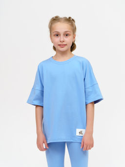 949Д Костюм с леггинсами "Голубой"