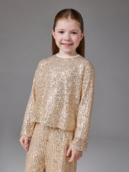 ACOOLA / Джемпер детский для девочек Neser_ls светло-золотой