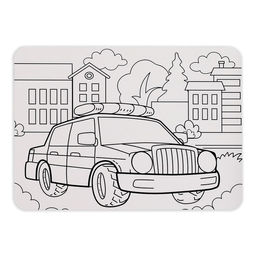 Пазл в рамке Полезные машины, 34 детали + раскраска - Puzzle time фото 3