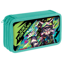 Пенал 3 отд. 190*110мм, ArtSpace "Anime Cat" (ПK12_О110003) ламинация