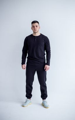 100% ХЛОПОК ПИКЕ Лонгслив мужской