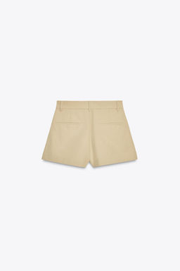 PLEATED SHORTS WITH BUTTONS - Zara фото 9