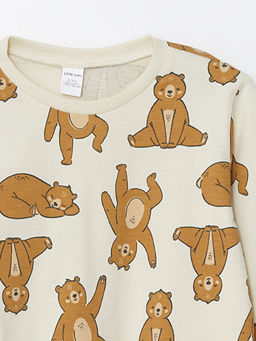 Bisiklet Yaka Uzun Kollu Bask?l? Erkek Bebek Pijama Tak?m? - Waikiki фото 3