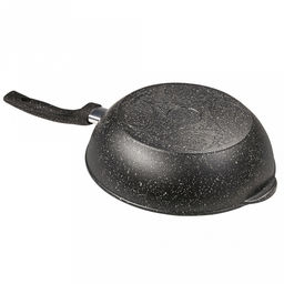 Сотейник с антипригарным покрытием д28см "Гранит", h8,2см, s0,4см, ручка из термостойкого пластика (Россия)