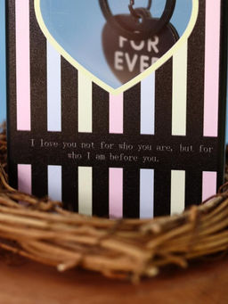 Футляр для карт с брелоком "Forever love", black