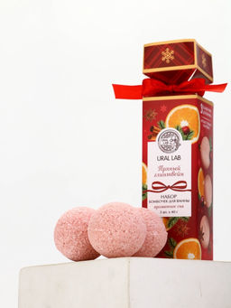 Бомбочки для ванны с ароматом глинтвейна, 3×40 г, URAL LAB