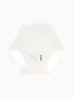 Посуда одноразовая бумажная на 20 персон, 40 предметов, мрамор белый