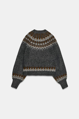 JACQUARD KNIT JUMPER - Zara фото 7