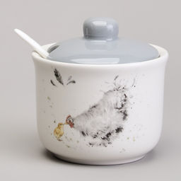 САХАРНИЦА С ЛОЖКОЙ LEFARD FUNNY HENS 9,5*10 СМ 300 МЛ  фото 3