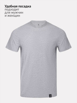 Футболка JOGEL ESSENTIAL Core Tee, серый меланж  фото 10