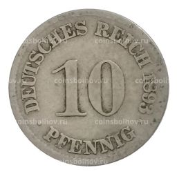 10 пфеннигов 1893 года J Германия