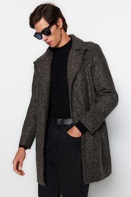 TRENDYOL MAN Siyah Erkek Regular Fit K?sl?k Kase Kaban TMNAW24KB00003