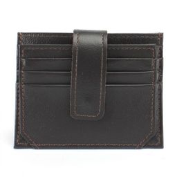 Визитница-кардхолдер Croco-ВК-206 н/к, 1отд, 12карм, коричневый матовый (5) 238505