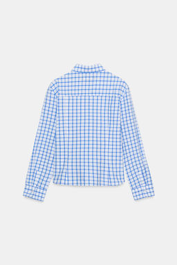 CHECK POPLIN SHIRT - Zara фото 15